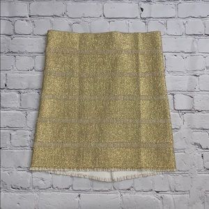 GOLD MINI SKIRT